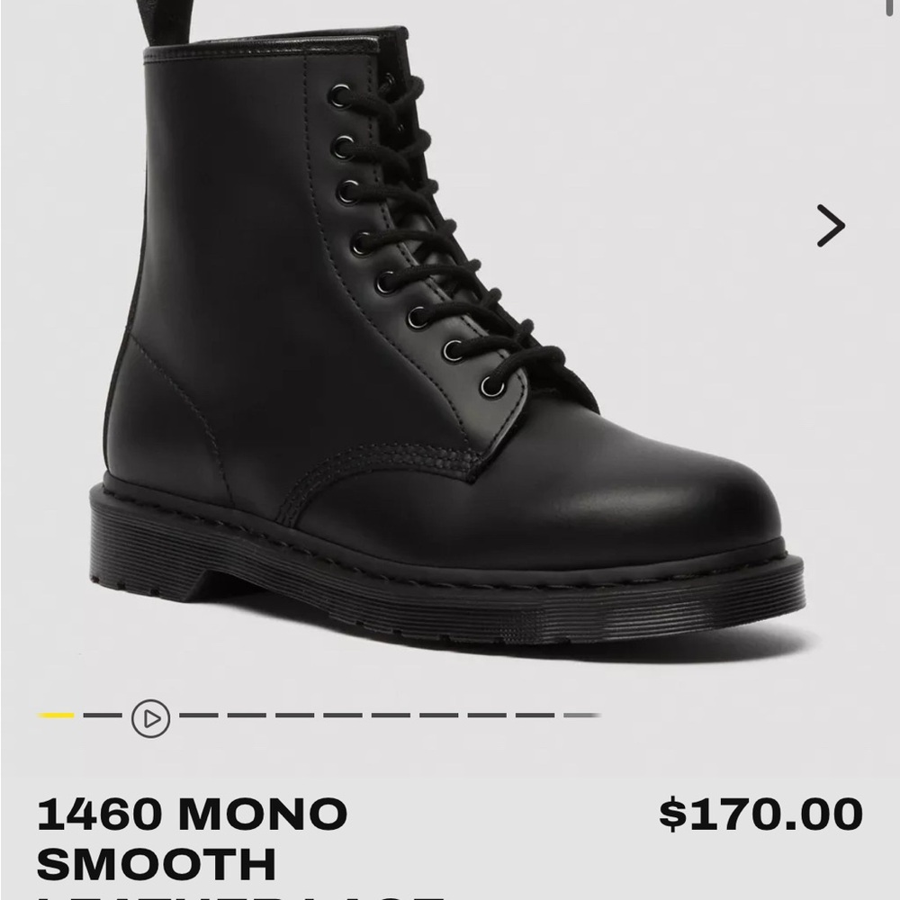 Dr. Martens Black Leather Boots with Air-Cushioned Sole